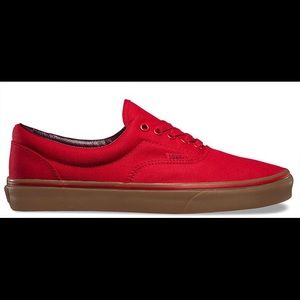 NWOT Red Vans Era Size 12